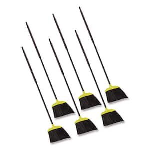 46 in. Handle Jumbo Smooth Sweep Angled Broom in Black/Yellow (6/Carton)