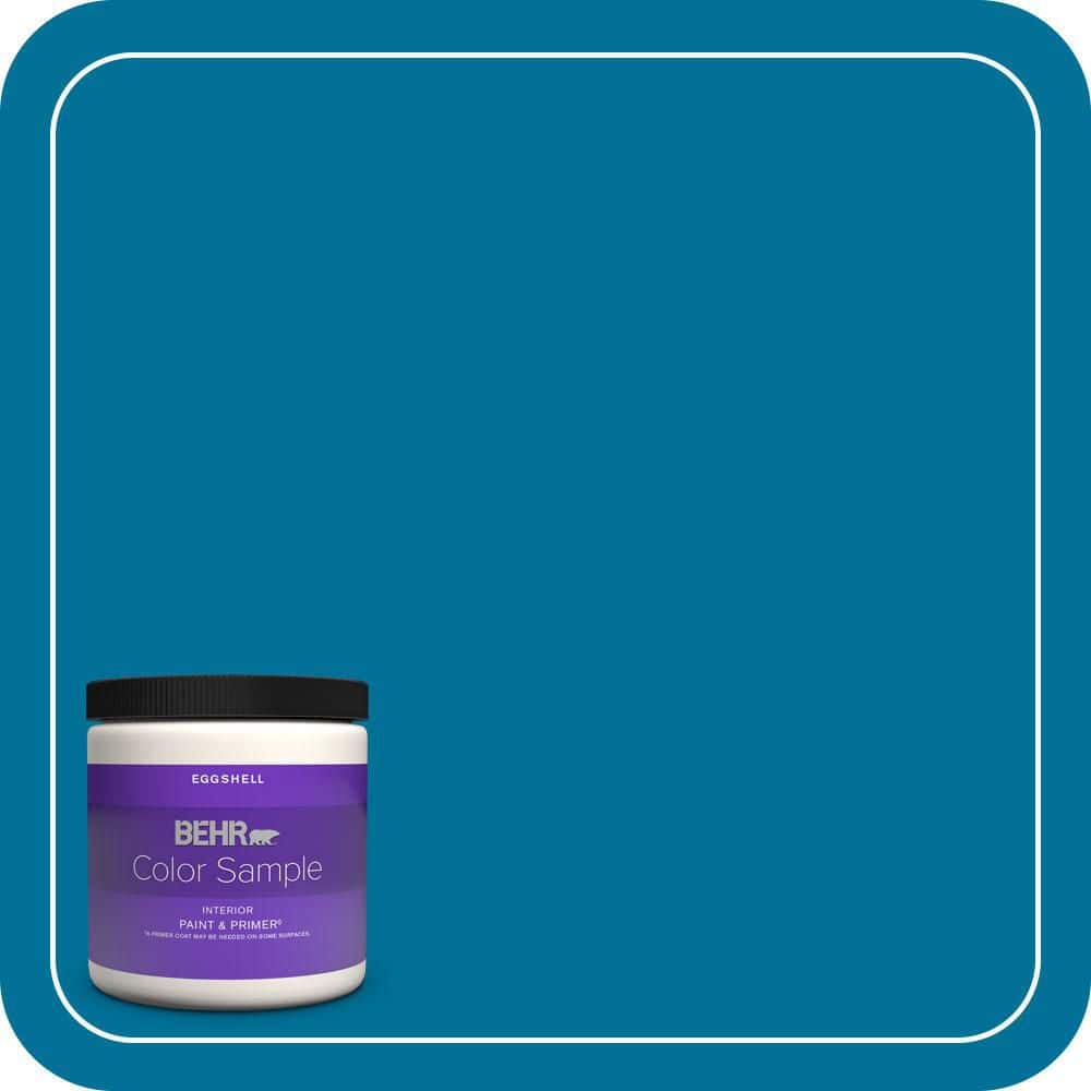 8 oz. #S-G-530 Glacier Lake Eggshell Enamel Interior Paint & Primer Color Sample price history on PriceWatchPro