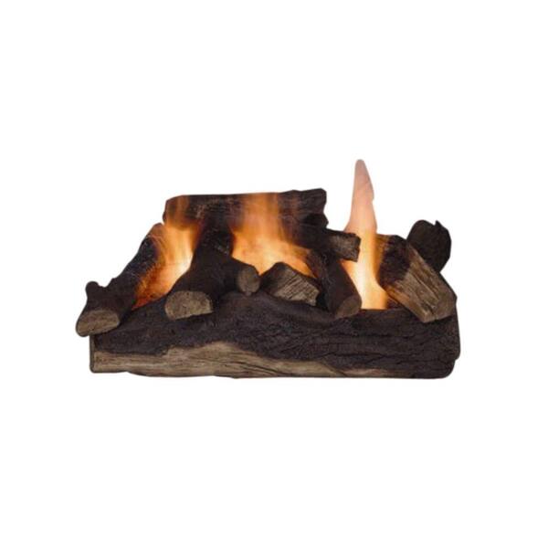 Emberglow Lanier Oak 24 in. Vented Natural Gas Fireplace Logs