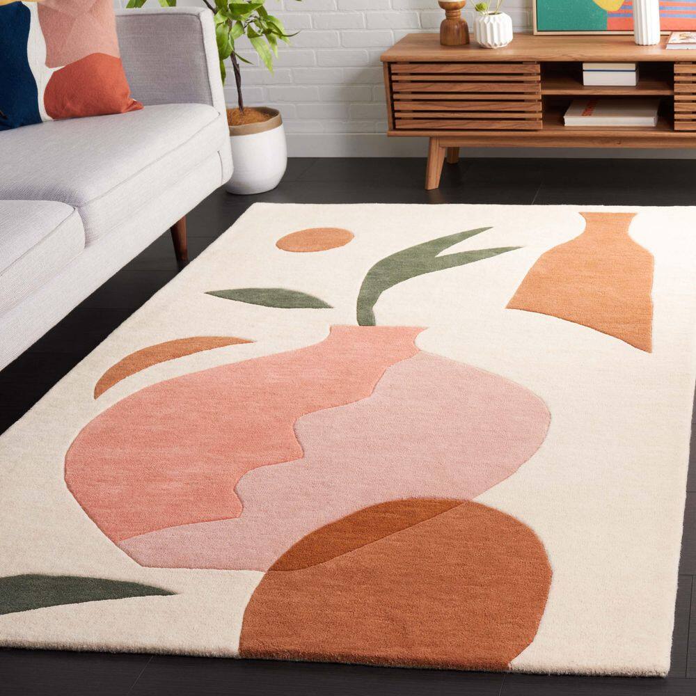 Rodeo Drive 6 ft. x 9 ft. Ivory/Pink Abstract Jar Area Rug price history on PriceWatchPro