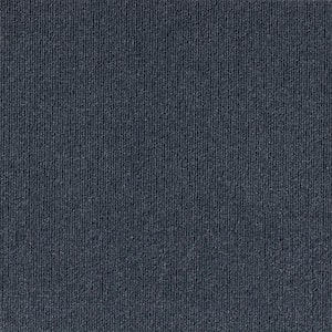 Elevations - Ocean Blue Blue - 12 ft. 15 oz. SD Polyester Texture Full Roll Carpet sq. ft/Roll