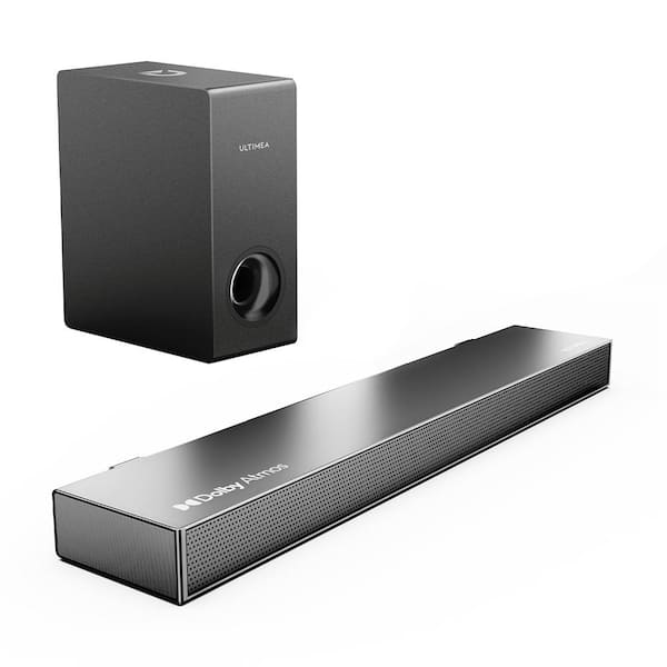 ULTIMEA Dolby Atmos Sound Bar for TV, Peak Power 190W, 3D Surround Sound System, Ultra-Slim 2.1 Soundbar with Subwoofer