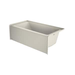 SIGNATURE 60 in. x 30 in. Soaking Bathtub with Right Drain in Oyster
