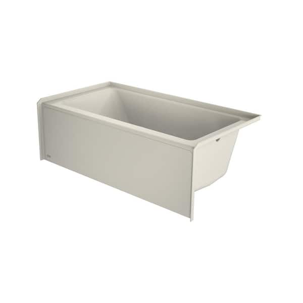 JACUZZI SIGNATURE 60 in. x 30 in. Soaking Bathtub with Right Drain in Oyster