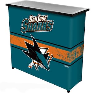 San Jose Sharks Logo Blue 36 in. Portable Bar