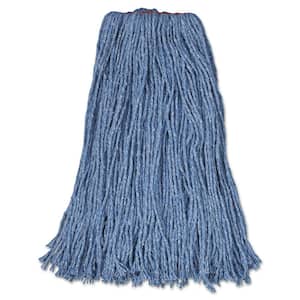 Cotton/Synthetic Cut-End Blend String Mop Mop Head, 24 oz., 1 in. Band, Blue, (12-Carton)