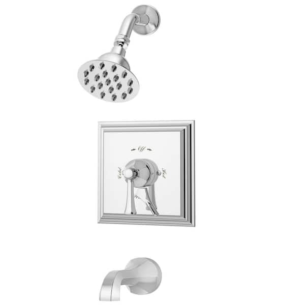Symmons Canterbury Tub/Shower Valve Trim Kit with Lever Diverter in Chrome (Valve not Included)