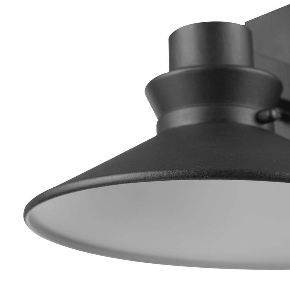 Harris Matte Black Integrated LED Modern Farmhouse Outdoor Wall Sconce