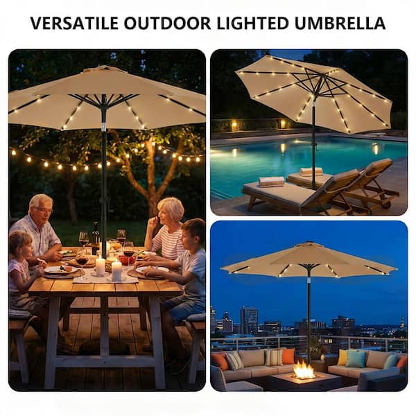 abba patio umbrella cover Abba Patio 7.5ft Lyon Outdoor Patio Umbrella Cover Replacement w/ 6 Sturdy  Ribs, Beige