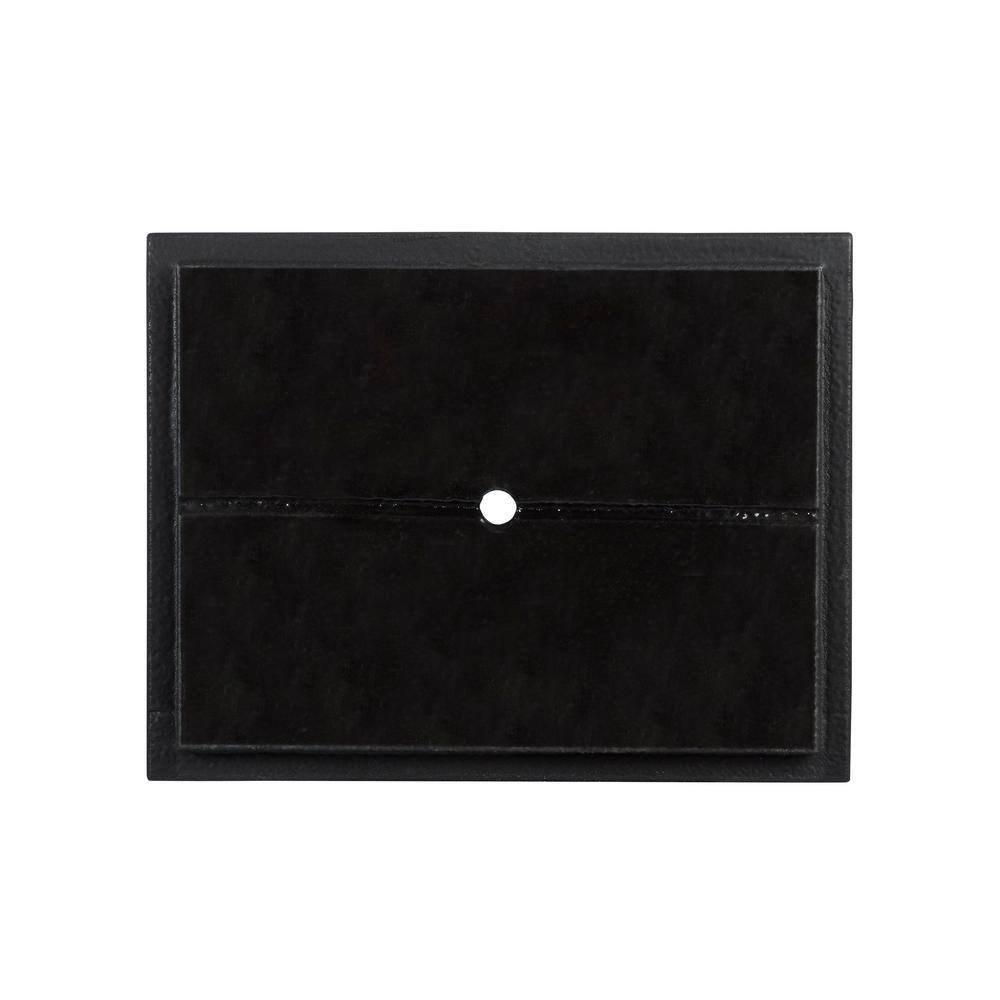 Black Tall Modern Composite Outdoor Planter, 18" x 23" x 30"