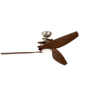 Spyra 62 in. Integrated LED Indoor Antique Pewter Downrod Mount Ceiling Fan with Light Kit and Wall Control