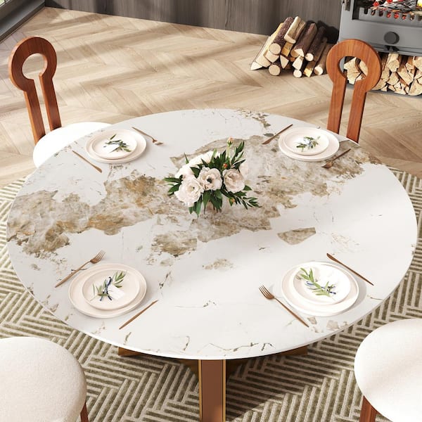 Magic Home 59.0 in. Pandora Round Sintered Stone Tabletop