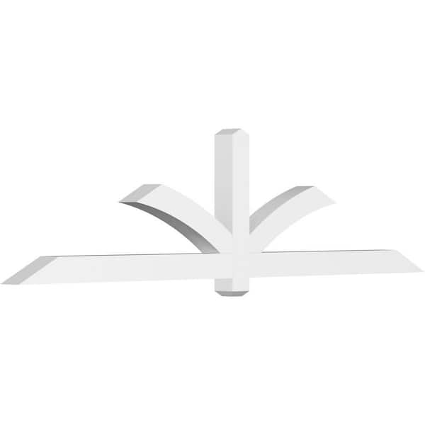 Ekena Millwork Redmond 96 in. W x 24 in. H x 4 in. D Signature Polyurethane Bracket