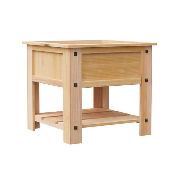 Mission Western Cedar Elevated Small Herb Planter with Liner
