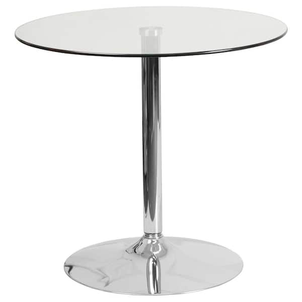 Carnegy Avenue Clear/Chrome Dining Table