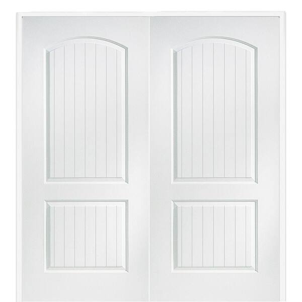 MMI Door 61.5 in. x 81.75 in. Primed Composite Santa Fe Smooth Surface Solid Core Interior Double Door