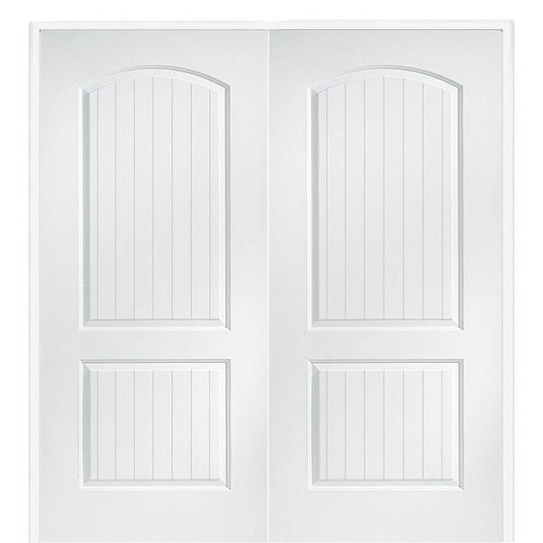 MMI Door 73.5 in. x 81.75 in. Primed Composite Santa Fe Smooth Surface Solid Core Interior Double Door