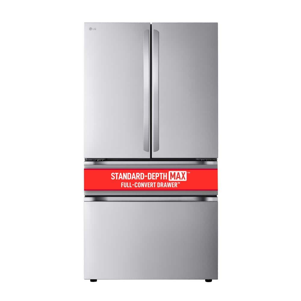 LG 30 cu. ft. SMART Standard Depth MAX French Door Refrigerator with Internal Water Dispenser in PrintProof Stainless Steel