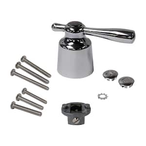 Universal Faucet Lever Handle Replacement Kit in Chrome Finish