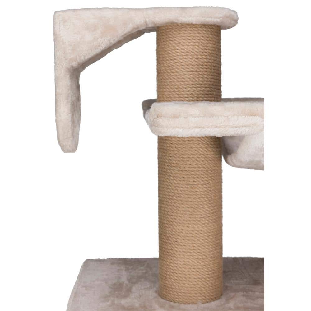 Dayna 60" Wall Mount Cat Tree with Sisal Scratching Post and Hammock