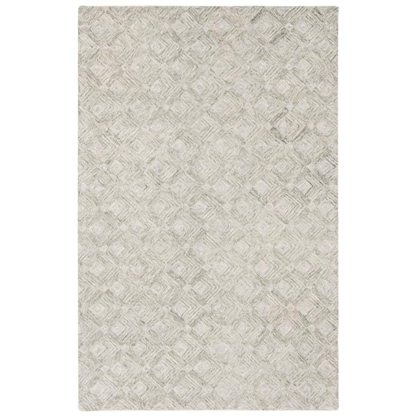 Abstract Sage 8 ft. x 10 ft. Geometric Diamond Area Rug
