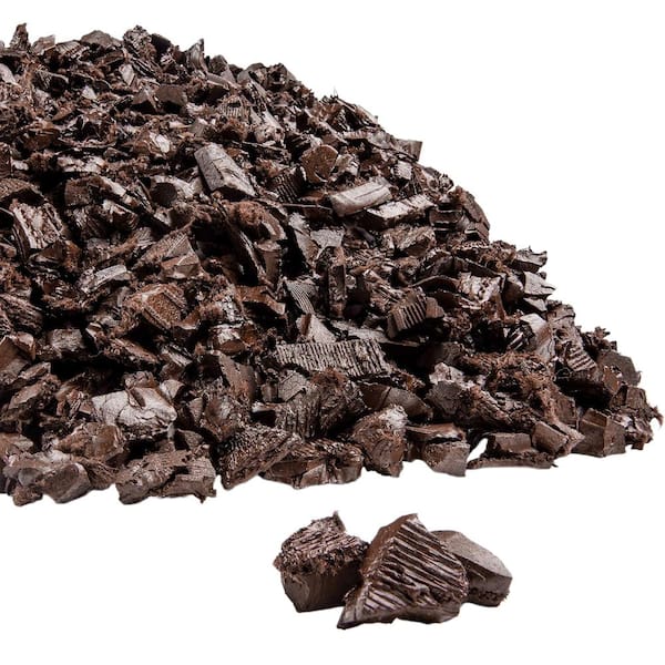 Rubber Mulch Nuggets Protective Flooring for Garden, Play Areas, and Landscaping (40 LBS - 1.55 CU. FT.),Brown