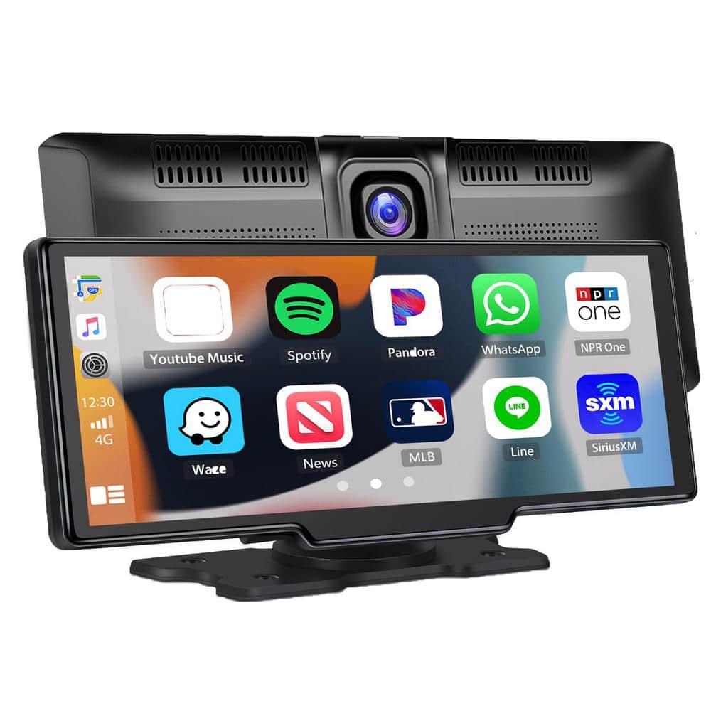 9.3 in. Portable Wireless Apple Carplay Car StereoDisp.Screen GPS Nav. w An