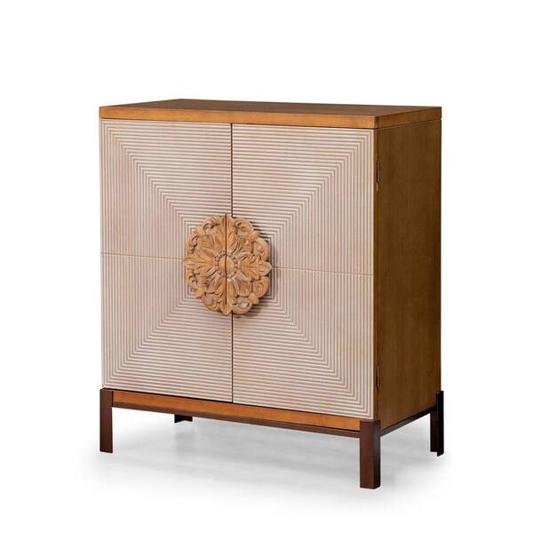 PHI VILLA Brown Geometry Cabinet