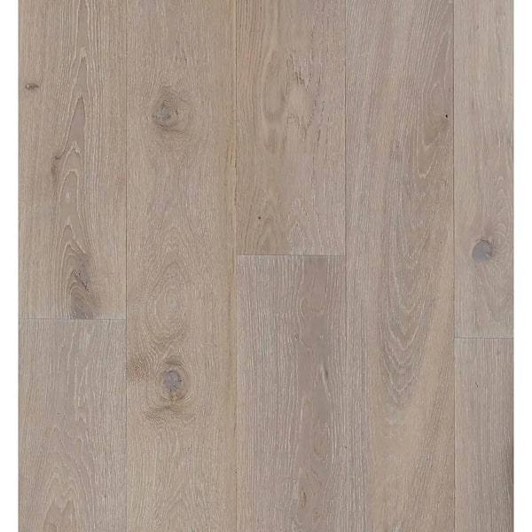 ASPEN FLOORING Timber Wolf White Oak 1/2 in. T x 7.5 in. W Water Resistant Wire Brush Engineered Hardwood Flooring (31.09 sqft/case)