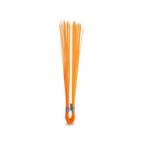 6 in. x 0.50 ft. Salamander Stake Whisker Markers, Dual Crimp, Flo-Orange, 25 EA