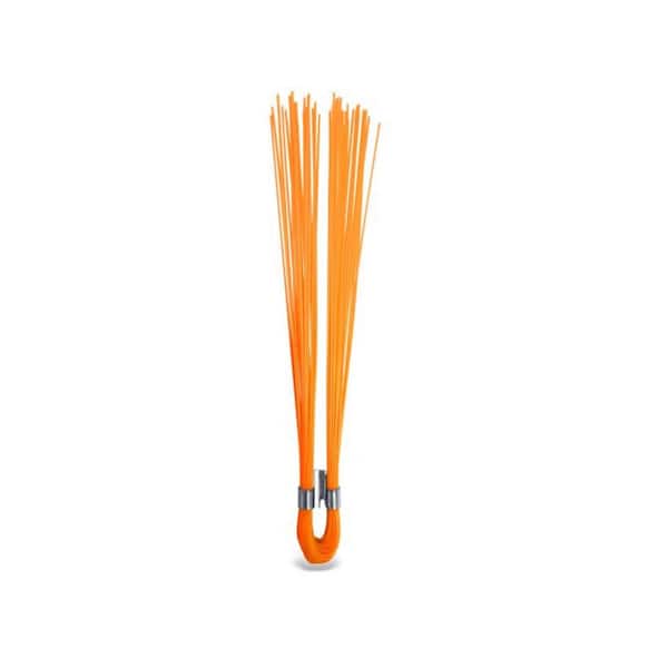 SITE GEAR 6 in. x 0.50 ft. Salamander Stake Whisker Markers, Dual Crimp, Flo-Orange, 25 EA