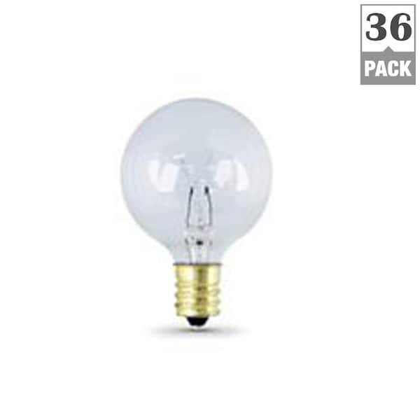 Feit Electric 7-Watt Soft White G16.5 Incandescent Light Bulb (36-Pack) Feit Electric 7-Watt Soft White G16.5 Incandescent Light Bulb (36-Pack)
