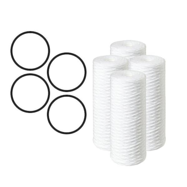 PENTAIR 10 in. 5 Micron Sediment Replacement Filter (4-Pack)