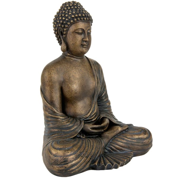 Oriental Furniture 17 Japanese Sitting Buddha Statue 