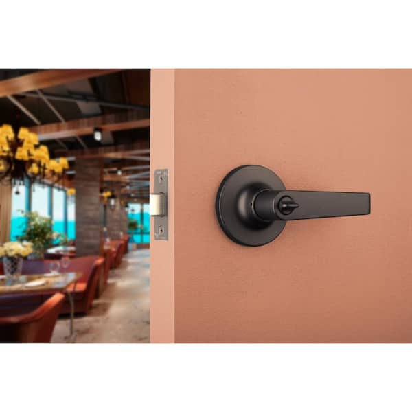 Light Duty Commercial Privacy (bed/bath) Lever, ADA, UL 3-Hour Fire, ANSI Grade 2, Matte Black Finish