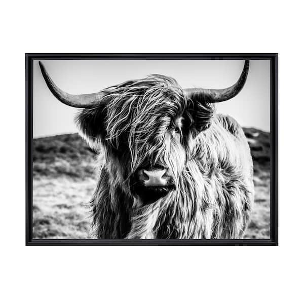 1pc Yak Print Unframed Painting, Modern Animal Print Wall Art Painting For  Home Wall Decor