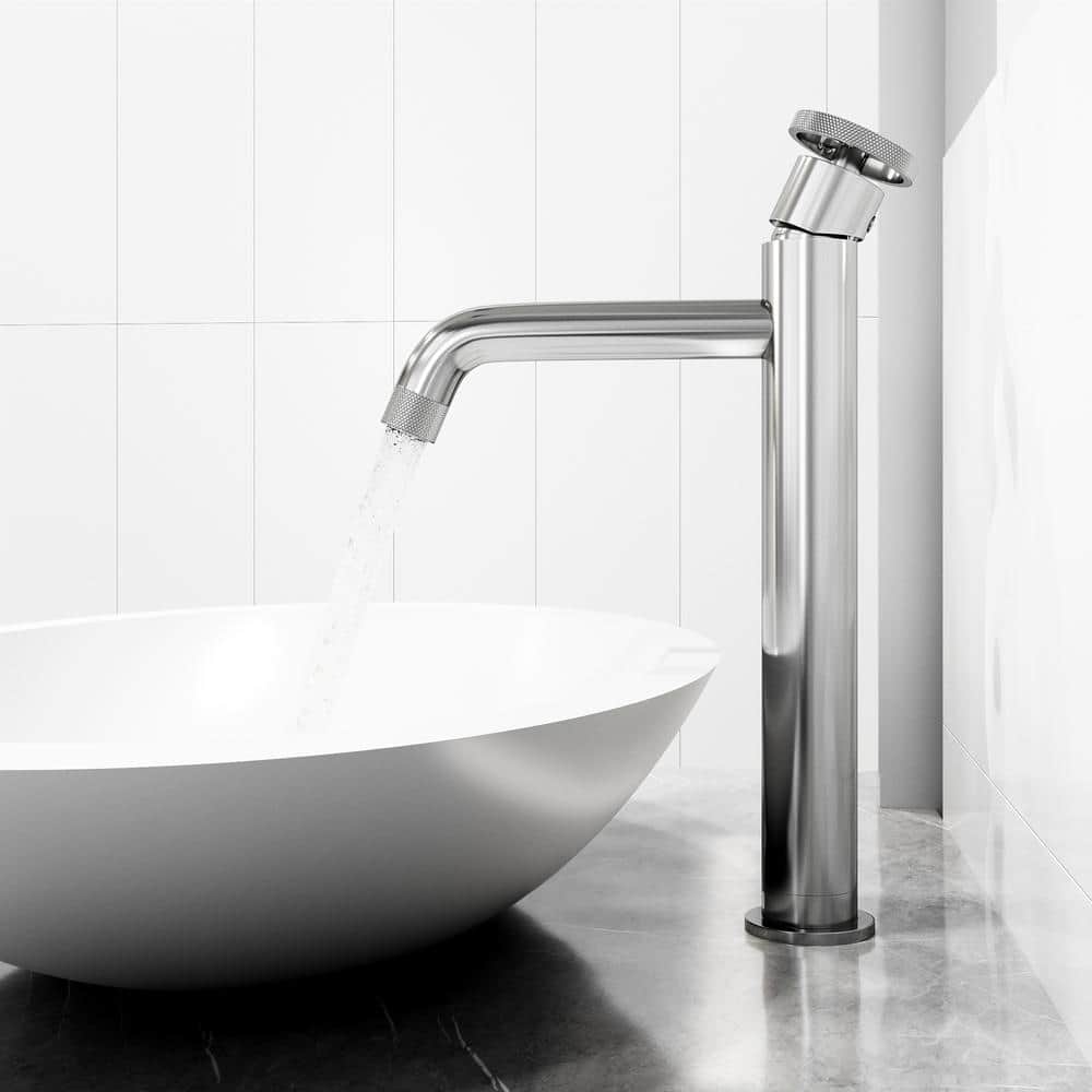 Cass 12" Chrome Single Handle Vessel Sink Faucet