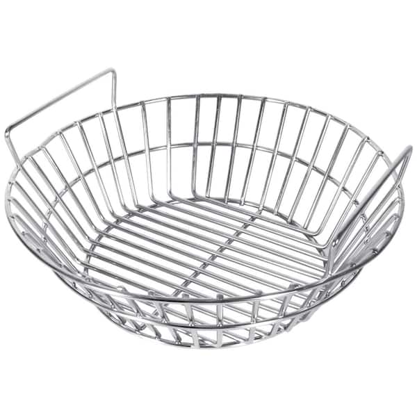 Stainless Steel Charcoal Ash Basket Grill Rack for Large Kamado Grills, 13.75 in. Diameter