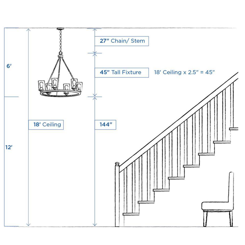 Kylo 6-Light Brushed Nickel LED Chandelier with Frosted Acrylic Shades
