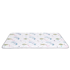 Baby Play Mat White 2 ft. x 2 ft. Soft Baby Crawling Mat 79 in. x 59 in. Non-Slip 1-Piece Indoor/Outdoor Area Rug