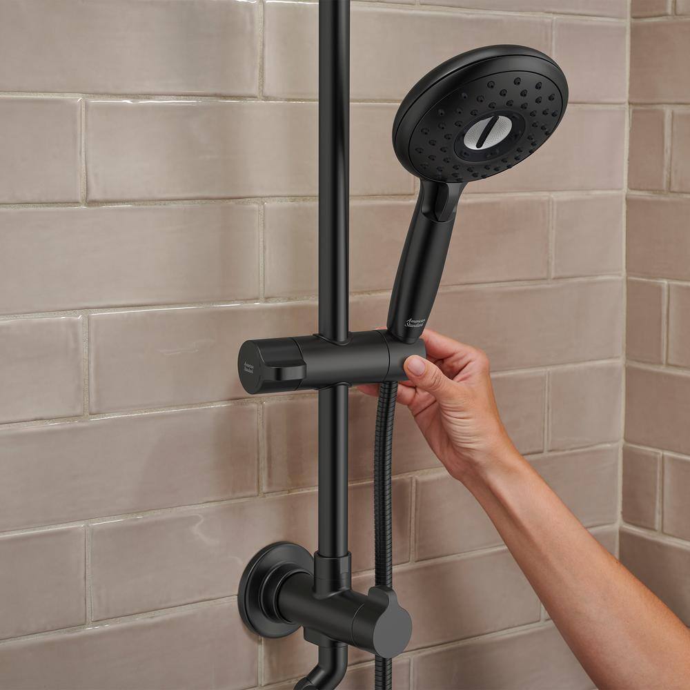 Matte Black Adjustable Multi-Head Rain Shower System