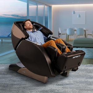 Brown Luminary Syner-D Massage Chair- Faux Leather