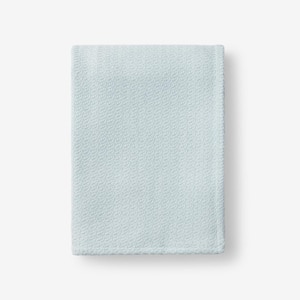 The Company Store Organic Cotton Gray Solid Woven Throw Blanket