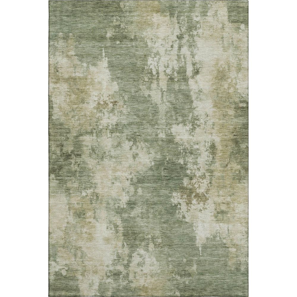 Mayfield Premium Machine Washable Abstract AMF2066 Sage 5 ft. x 7 ft. 6 in. Area Rug price history on PriceWatchPro