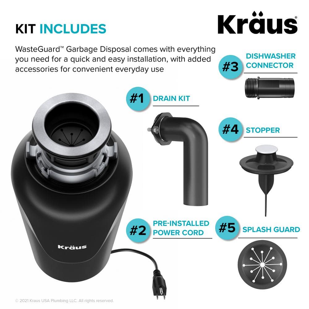 Kore 27" Stainless Steel Drop-In Kitchen Sink with Accessories