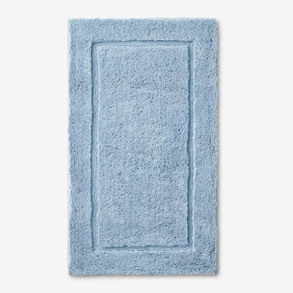 The Company Store Legends Blue Sky 24 in. x 17 in. Cotton Bath Rug