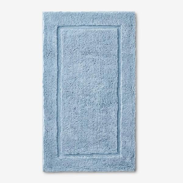 The Company Store Legends Blue Sky 34 in. x 21 in. Cotton Bath Rug