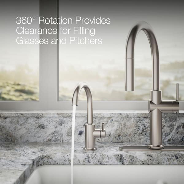 KOHLER Contemporary Single-Handle Beverage Faucet in Vibrant