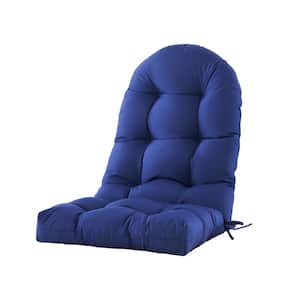 Patio Chair Cushion for Adirondack High Back Tufted Seat Chair Cushion Outdoor 48 in. x 21 in. x 4 in. Classic Blue