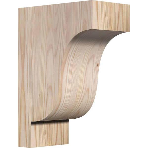 Ekena Millwork 5-1/2 in. x 10 in. x 14 in. Douglas Fir Newport Smooth Corbel